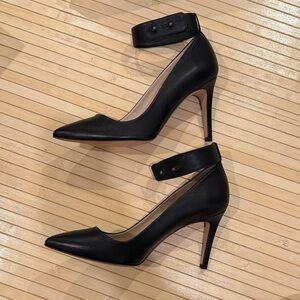 J. Crew ‘Everly’ Pumps with Removable Ankle Straps. Black. Size 8.5